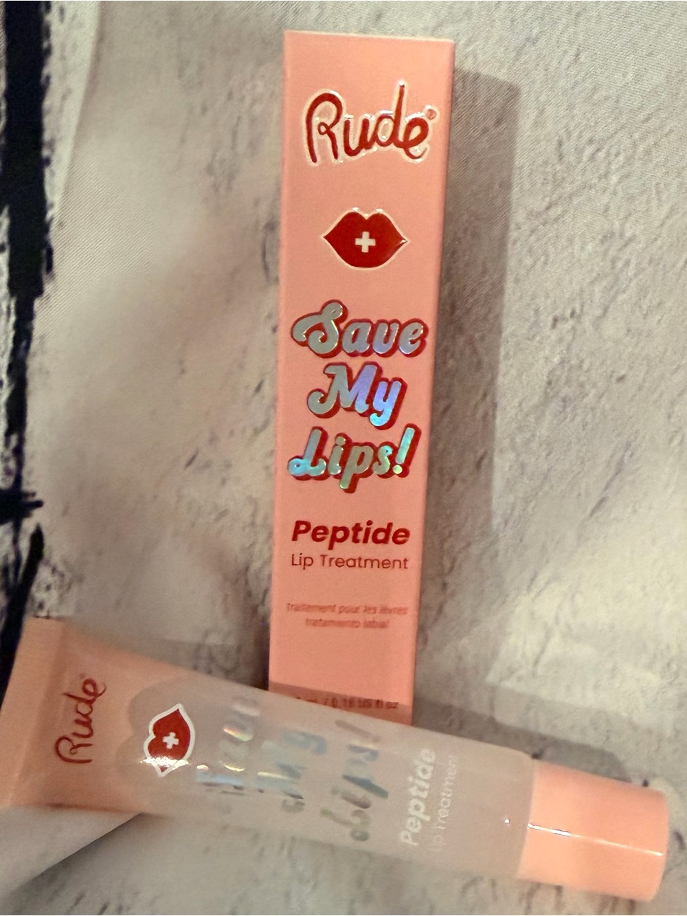 Rude Save My Lips! Peptide Lip Treatment NIB